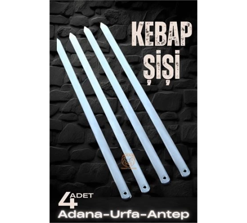 BX Urfa Şiş Çubukları 4 Adet Galvaniz