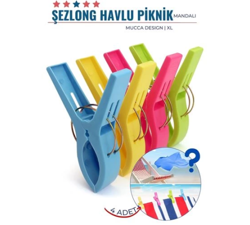 BX XL Plaj Havlu Şezlong Piknik Mandalı 4 ADET Mucca Design