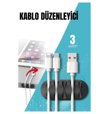 BX Yapışkanlı Kablo Düzenleyici Klips 3 ADET