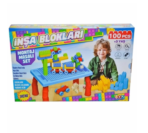 Montaj Masalı İnşa Blokları Seti 100 Parça