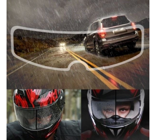 Motosiklet  Kaskı İçin Yağmur Kaydırıcı