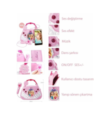 MP3 VE MİKROFONLU PARTİ MÜZİK EL ÇANTASI