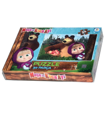 MS7574 Laço Kids Maşa ile Koca Ayı 30 Parça Puzzle