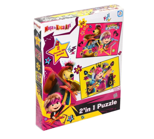 MS7579 Laço Kids Maşa ile Koca Ayı 2 Puzzle 1 Kutuda / 35+60 Parça Puzzle MS7579 Laço Kids Maşa ile Koca Ayı 2 Puzzle 1 Kutuda / 35+60 Parça Puzzle