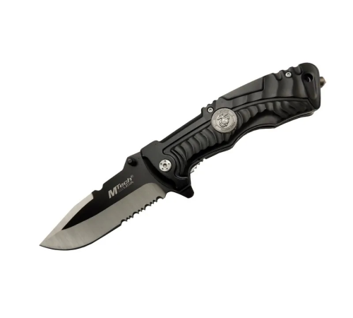 Mtech 4-12-2 Siyah Kurtarma / Kamp Çakısı 21cm- Yarı Otomatik, Testere Detaylı, Cam Kırma Aparatlı, Kemerlikli Mtech 4-12-2 Siyah Kurtarma / Kamp Çakısı 21cm- Yarı Otomatik, Testere Detaylı, Cam Kırma Aparatlı, Kemerlikli