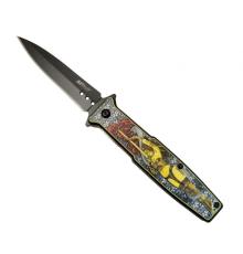 Mtech 4-9-1 Kadın Figürlü Kamp Çakı 21cm- Yarı Otomatik, Kemerlikli