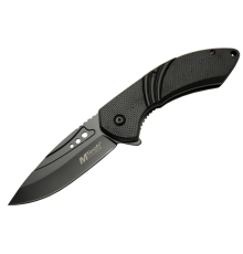 Mtech 4212 Siyah Kamp Çakı 20cm- Yarı Otomatik, Kemerlikli, Oluklu