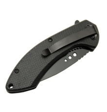 Mtech 4215 Kırmızı Kamp Çakı 20cm- Yarı Otomatik, Kemerlikli, Oluklu