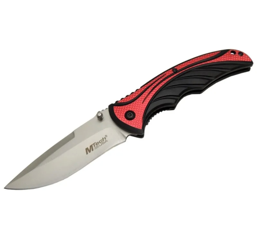 Mtech Handsome 455 Kırmızı Kamp Çakı 21cm - Yarı Otomatik, Kemerlikli Mtech Handsome 455 Kırmızı Kamp Çakı 21cm - Yarı Otomatik, Kemerlikli