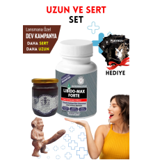İstekli Max Sertleştiricili Geciktiricili Etkili Erkek Performans Arttırıcılı Set Macun ve Caps