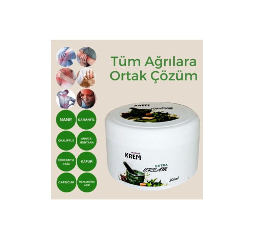 Etkili Krem Eklem ve Vucut Sızları icin Bakım Krem 200 ml x 2 adet Etkili Krem Eklem ve Vucut Sızları icin Bakım Krem 200 ml x 2 adet