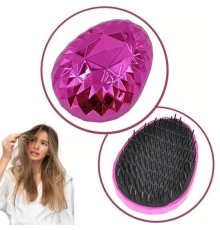 Neon Pembe Düzleştirici Tarak Geniş Aralıklı Her Saç Tipine Uygun Fırçalı Saç Düzleştirici