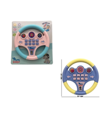 Nini Baby Direksiyon Eğitici Sesli Müzikli 21*21 Cm 8 Tuşlu Oyuncak Direksiyon
