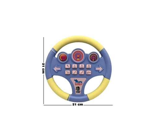 Nini Baby Direksiyon Eğitici Sesli Müzikli 21*21 Cm 8 Tuşlu Oyuncak Direksiyon Nini Baby Direksiyon Eğitici Sesli Müzikli 21*21 Cm 8 Tuşlu Oyuncak Direksiyon
