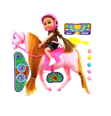 Nini Love Binici Bebek Pembe At