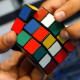 Nostaljik Zeka Küpü Sihirli Mini Rubik Anahtarlık (336336)