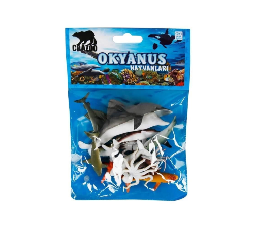 Okyanus Hayvanları Poşetli Hayvan Oyun Seti
