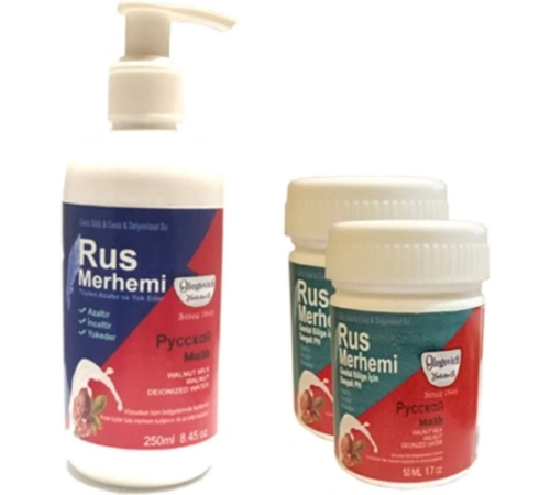 Olegovich Medicine Rus Merhemi Tüy Dökücü Azaltıcı Krem Merhem 250 ml 1 Ad + Rus Merhemi Genital Bö - 000031KI Olegovich Medicine Rus Merhemi Tüy Dökücü Azaltıcı Krem Merhem 250 ml 1 Ad + Rus Merhemi Genital Bö - 000031KI