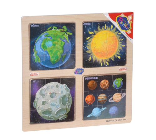 ONY-343/344/345/346 Ahşap Eğitici 4'lü Puzzle -Onyıl ONY-343/344/345/346 Ahşap Eğitici 4'lü Puzzle -Onyıl