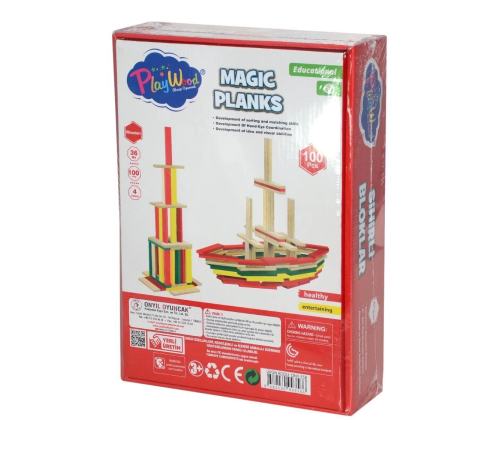 ONY-358 Ahşap 100 Parça Sihirli Bloklar