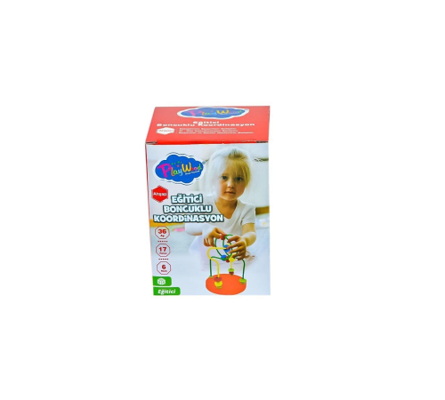ONY-394  Ahşap Kutuda Mini Boncuklu Koordinasyon - Onyıl Oyuncak