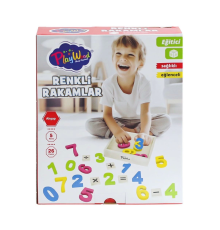 ONY-401 Ahşap Renkli Rakamlar 26 Parça