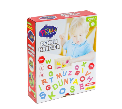 ONY-402 Ahşap Renkli Harfler 33 Parça ONY-402 Ahşap Renkli Harfler 33 Parça