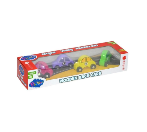 OnyılOnyıl Oyuncak Ahşap Renkli Arabalar - 83505