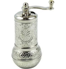 Osmanlı Motifli Kahve ve Baharat Değirmeni Gümüş (336336)