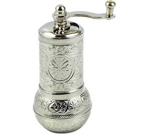 Osmanlı Motifli Kahve ve Baharat Değirmeni Gümüş (336336)