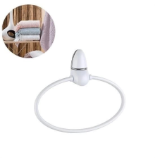 Oval Yuvarlak Halka Havluluk Dekoratif El Havlusu Tutacağı Askısı