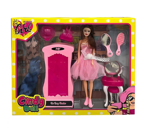 Oydaş Cindy Doll Dolaplı Makyaj Masalı Bebek 02453 Oydaş Cindy Doll Dolaplı Makyaj Masalı Bebek 02453