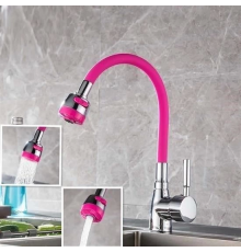 Oynar Başlıklı Tasarruflu Kubar Musluk Borusu ve Başlığı  Pembe