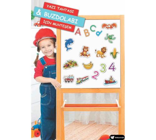 Oyuncak Manyetik Mıknatıslı 30 Parça Hayvanlar ve 26 Parça Sebze Meyveler Eğitici Set Magnet Oyuncak Manyetik Mıknatıslı 30 Parça Hayvanlar ve 26 Parça Sebze Meyveler Eğitici Set Magnet