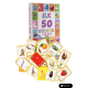 Oyuncak Minik Bebeğimin İlk 50 Sözcük Kartları ve İlk 50 Hayvanlar Kartları Flash Kart 2'li Set
