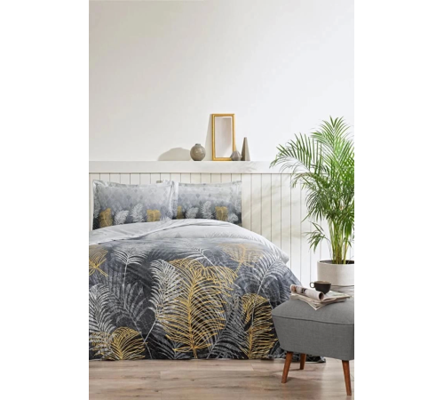 Özdilek Çift Kişilik Ranforce Nevresim Takımı Golden Palm