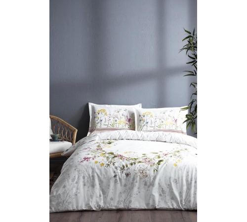Özdilek Çift Kişilik Ranforce Nevresim Takımı Jardin De Flor Beyaz Özdilek Çift Kişilik Ranforce Nevresim Takımı Jardin De Flor Beyaz