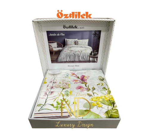 Özdilek Çift Kişilik Ranforce Nevresim Takımı Jardin De Flor Beyaz Özdilek Çift Kişilik Ranforce Nevresim Takımı Jardin De Flor Beyaz