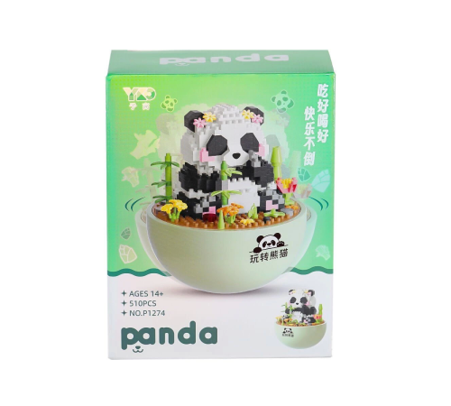 P1274 Panlos Panda Blok Seti 510 Parça -Vagon life P1274 Panlos Panda Blok Seti 510 Parça -Vagon life