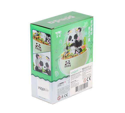 P1274 Panlos Panda Blok Seti 510 Parça -Vagon life P1274 Panlos Panda Blok Seti 510 Parça -Vagon life