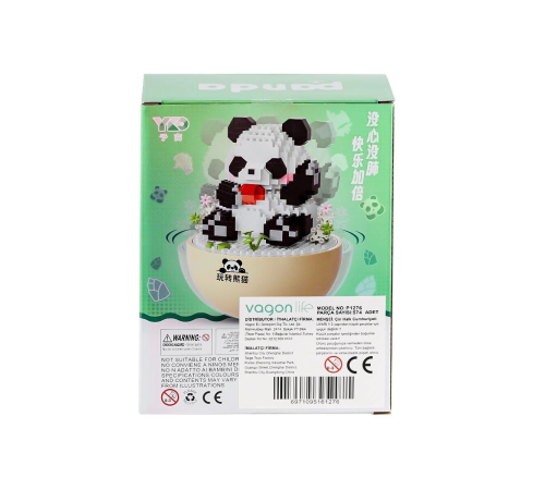 P1276 Panlos Panda 574 Parça Blok Seti -Vagon life