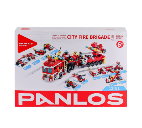 P633009 Panlos Şehir İtfaiyesi 557 Parça Blok Seti -Vagon life