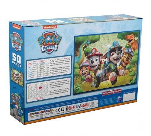 Paw Patrol 50 Parça Puzzle