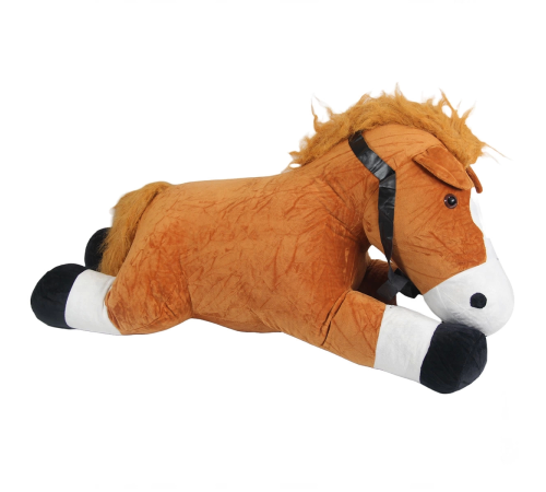 Peluş Yatan Kahverengi At 75 cm.
