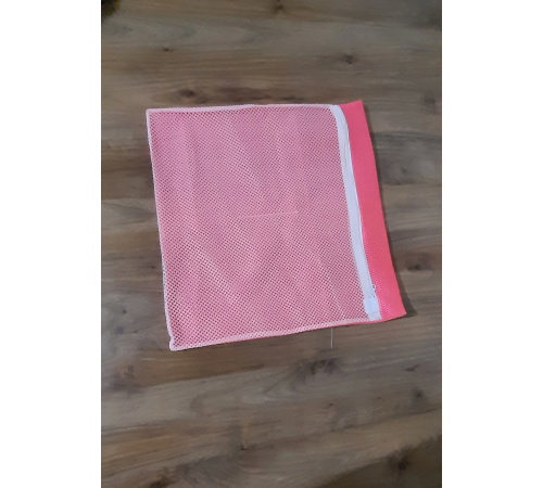 Pembe Fermuarlı - Hassas Çamaşır Terlik  Ayakkabı Yıkama Filesi Büyük Boy (336336)