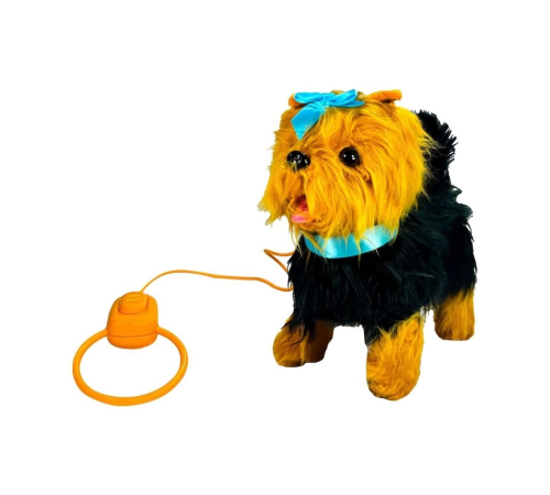 PFT-B267 PELUŞ TASMALI YÜRÜYEN KÖPEK MAVİ -VRD