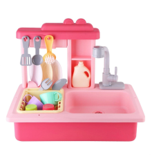 Pilli İnteraktif Lavabo Seti Pembe
