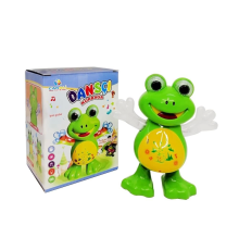 Pilli Işıklı Müzikli Danscı Kurbağa Oyuncak