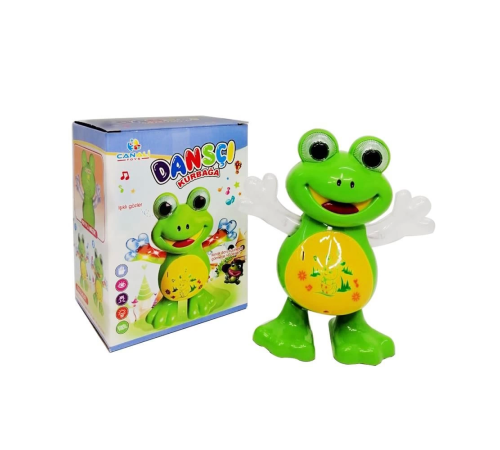 Pilli Işıklı Müzikli Danscı Kurbağa Oyuncak