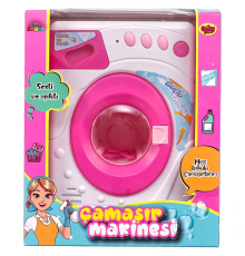 Pilli Işıklı ve Sesli Çamaşır Makinesi 02604